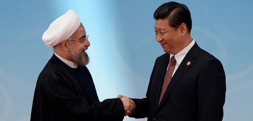 President Hassan Rouhani with General Secretary of the Chinese Communist Party, Xi Jinping