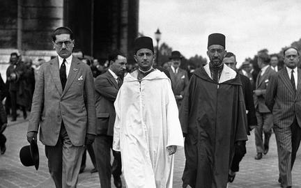 The Moroccan King Mohammed V strove to protect his country's Jewish inhabitants from the worst of Nazi atrocities during World War II, while Morocco was under Vichy French rule