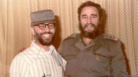 Ebrahim Yazdi and Fidel Castro, 1980