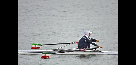 Iran's female rowing team win third place at Asian Games