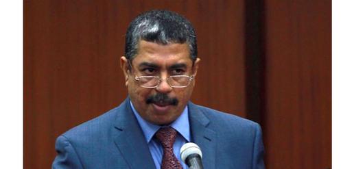 Yemeni Prime Minister Khaled Baha, who resigned on January 22