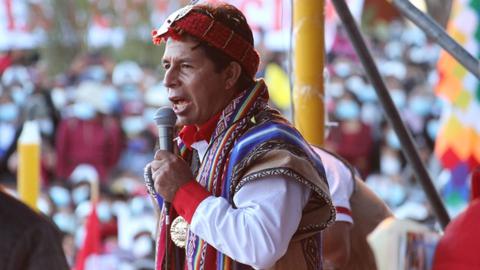 Socialist leader Pedro Castillo has claimed victory following a tight electoral race in Peru