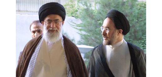 Mohammad Khatami with Ayatollah Khamenei