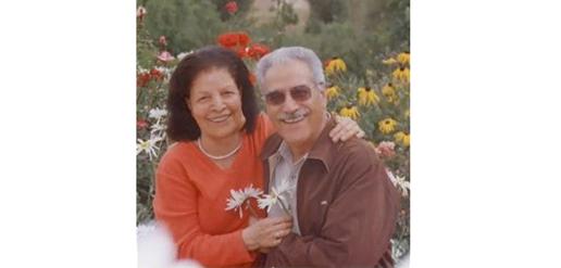 Jamaloddin Khanjani with his wife