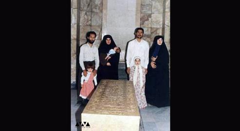The family pictured in Shiraz, where they lived under pseudonyms in the 1980s