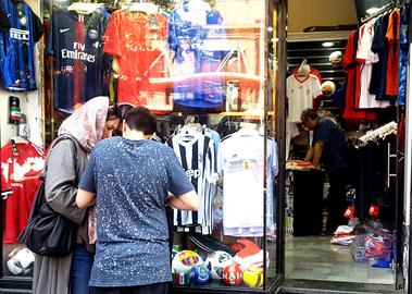 After Iran’s victory over Morocco, people in Tehran rushed to shopping centers to buy any merchandise celebrating the national football team