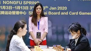 Top referee Shohreh Bayat was photographed without a hijab while serving as chief arbiter of the Women's World Chess Championship 2020