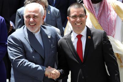 Venezuelan oil minister Tareck El Aissami, right, has attended meetings with Iran and Hezbollah and is thought to be close to the pro-Hezbollah, Lebanese-Venezuelan Nasr al Din "clan"