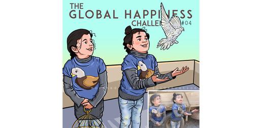 سری کاریکاتورهای مرشد میشو با عنوان «چالش خوشبختی جهانی»( The Global Happiness Challenge) در رسانه‌های اجتماعی محبوب شده‌اند.