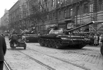 In 1956, the Soviet Union sent tanks to crush a revolution in Hungary