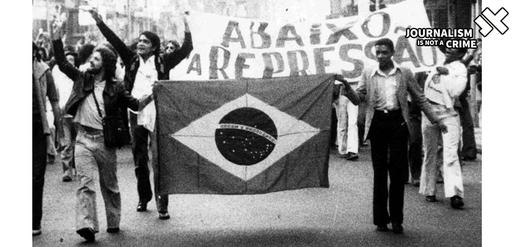 Protest against Brazil's military dictatorship