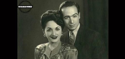 Shahla Riahi and her husband Esmail in 1942