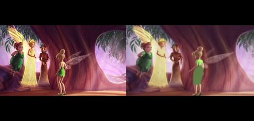 The Iranain version of Tinker Bell in 2009 Tinker Bell and the Lost Treasure was not allowed to wear a short skirt