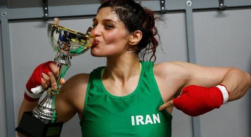 Female boxer Sadaf Khadem was advised to seek asylum in France after she stepped into the ring not wearing a veil