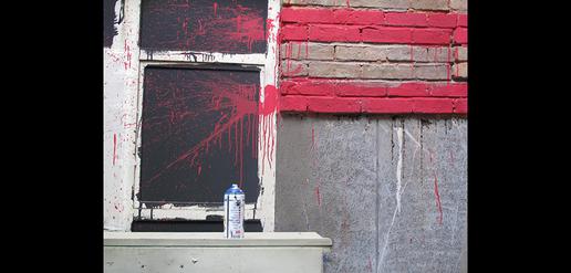 Like other graffiti artists Black Hand takes advantage of spray paint.