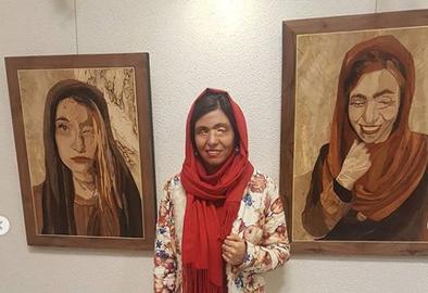 چشم‌های بسته، چوب‌ سوخته و صورتک‌ لرزان در نمایشگاه آثار قربانیان اسیدپاشی