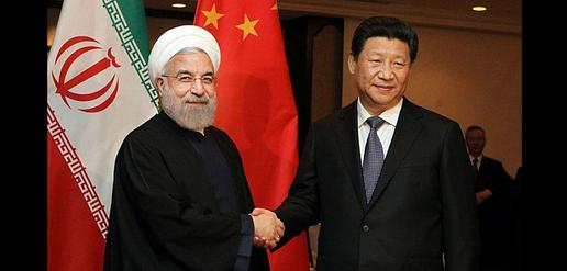 ملاقات حسن روحانی با رئیس جمهور چین پس از برداشته شدن تحریم ها