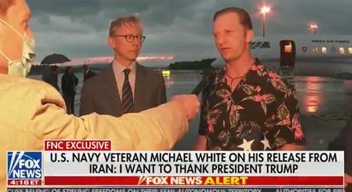 "I would like to personally thank Mr. Trump for his efforts to release me and for trying to rebuild a good America," Mr. White said.