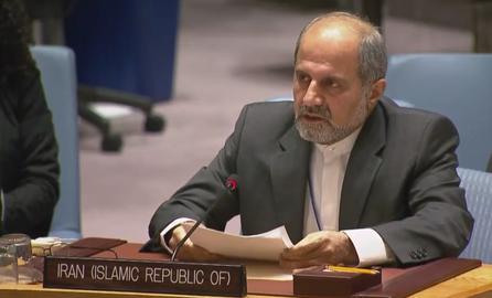 «اسحاق آل حبیب»، معاون سفیر ایران در سازمان ملل متحد می‌گوید این‌ قطع‌نامه، نمایشی سیاسی است و حامیان امریکایی و اروپایی قطع نامه صداقت ندارند.
