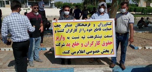 بازداشت کارگران هفت‌تپه در سی‌امین روز اعتصاب
