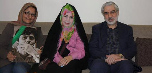 دیدار میرحسین موسوی و زهرا رهنورد با خانواده مسعود، نوروز 1389