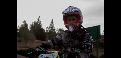 Technically, it’s illegal for women to have a licence to ride a motorbike, but Shafiei was able to secure official permission from Iran’s Motorcycle and Automobile Federation to practice off-road