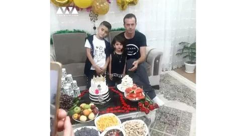 The 32-year-old from Sardasht County leaves behind a wife and two children aged just four and nine