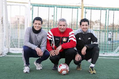 Alireza Faghani (left) comes from a footballing family. His father, Mohammad Faghani (middle), is a former referee and his younger brother Mohammad Reza is a footballer