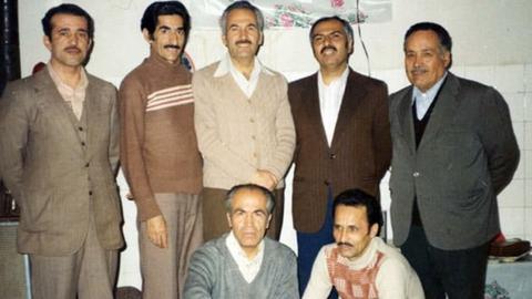 Dr. Naeimi, second from right, in prison