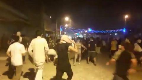 گزارش ویدیویی از ششمین شب اعتراضات در خوزستان