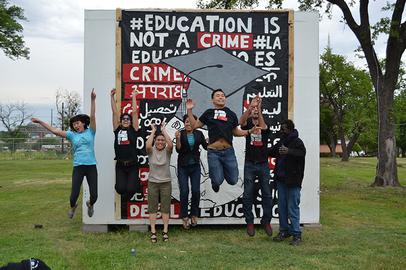 “We wanted to give a voice to the voiceless,” Sina Sarvestani, who helped organize the project, said.