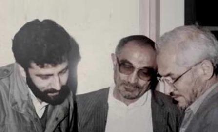 The young Raisi, pictured alongside Evin Prison chief Asadollah Lajevardi in 1989, had a decisive role in the massacre of dissidents in 1988