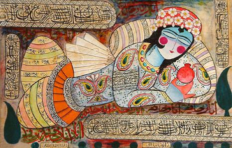 بهار عشق‌آموز و دختر نشسته در قاب پنجره  