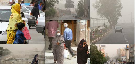Air pollution in Hormozgan province in southern Iran 