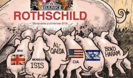 "Conspiracy theorists claim the Rothschilds have the power to control international banking and financial institutions, control governments and dominate the world"