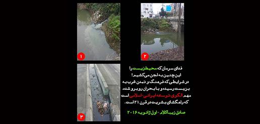 واکنش صادق زیباکلام به محیط زیست آلوده در گیلان