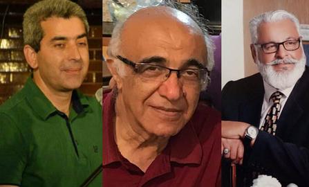 Ruhollah Zibaie (right) and two other Baha'is were arrested in Karaj in August 2019
