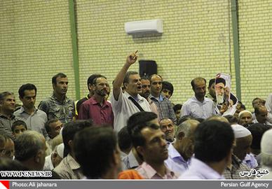 قطع پخش زنده سخنرانی لاریجانی به خاطر اعتراض یک شهروند دلواری  