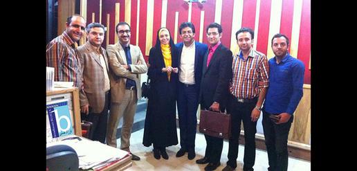 Azadeh Namdari with IRIB colleagues