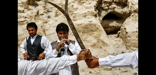 Nowruz traditional sword dance in Sistan & Baluchestan