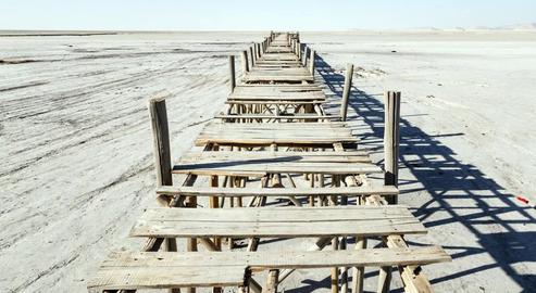 Salt Storms on Lake Urmia