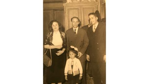 Dr. Naji and his wife Vajdieh and daughter Ramona in Rasht.