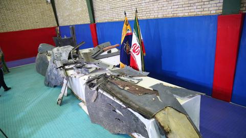 Islamic Revolutionary Guards published a photograph showing the remains of the drone