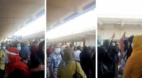 Metro Protesters Chant 'Death to the Islamic Republic' in Covid-hit Tehran