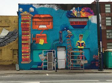 "Paragraphalizer” by Fabian Williams (still in progress) in Atlanta, Georgia