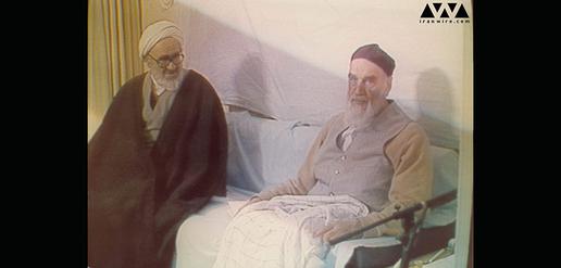 Ayatollah Montazeri and Ayatollah Khomeini
