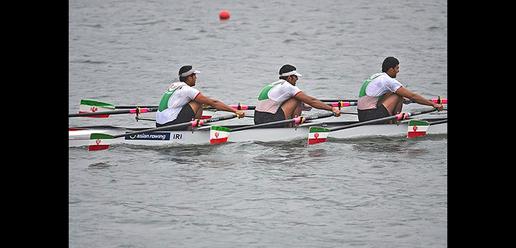 Iran's female rowing team win third place at Asian Games
