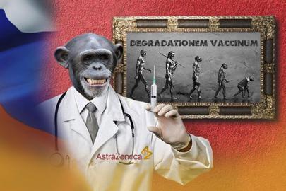 Russian trolls have also claimed the Covid-19 vaccine being developed by UK giant AstraZeneca is a "monkey vaccine"