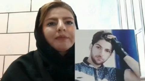 تصویر فرزانه انصاری‌فرد و برادرش فرزاد که در اعتراضات بهبهان در آبان 98 با گلوله مستقیم ماموران کشته شد