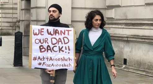 Elika Ashouri and her brother Arian are campaigning for their father's release